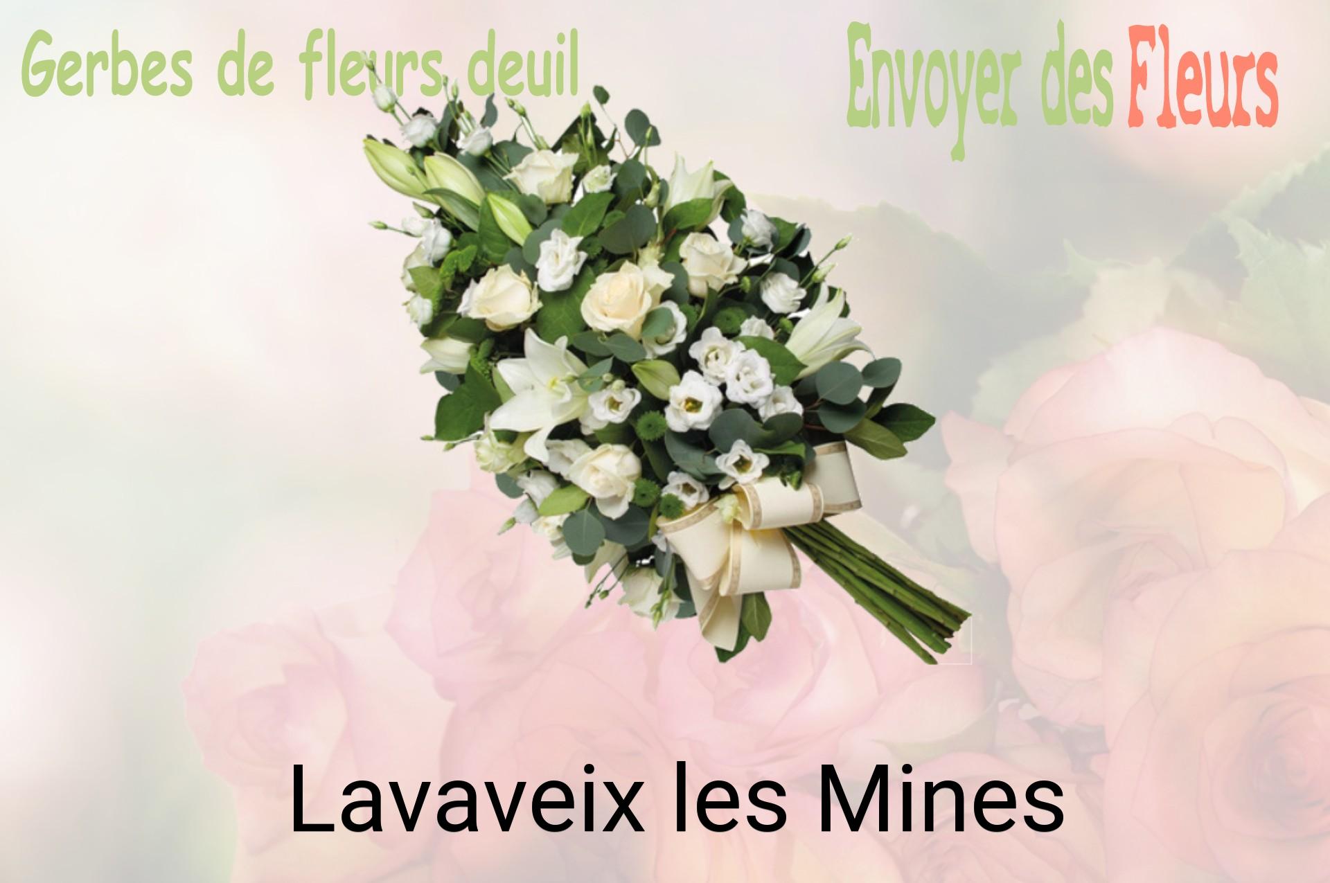 Gerbe de fleurs de deuil livrée à Lavaveix-les-Mines